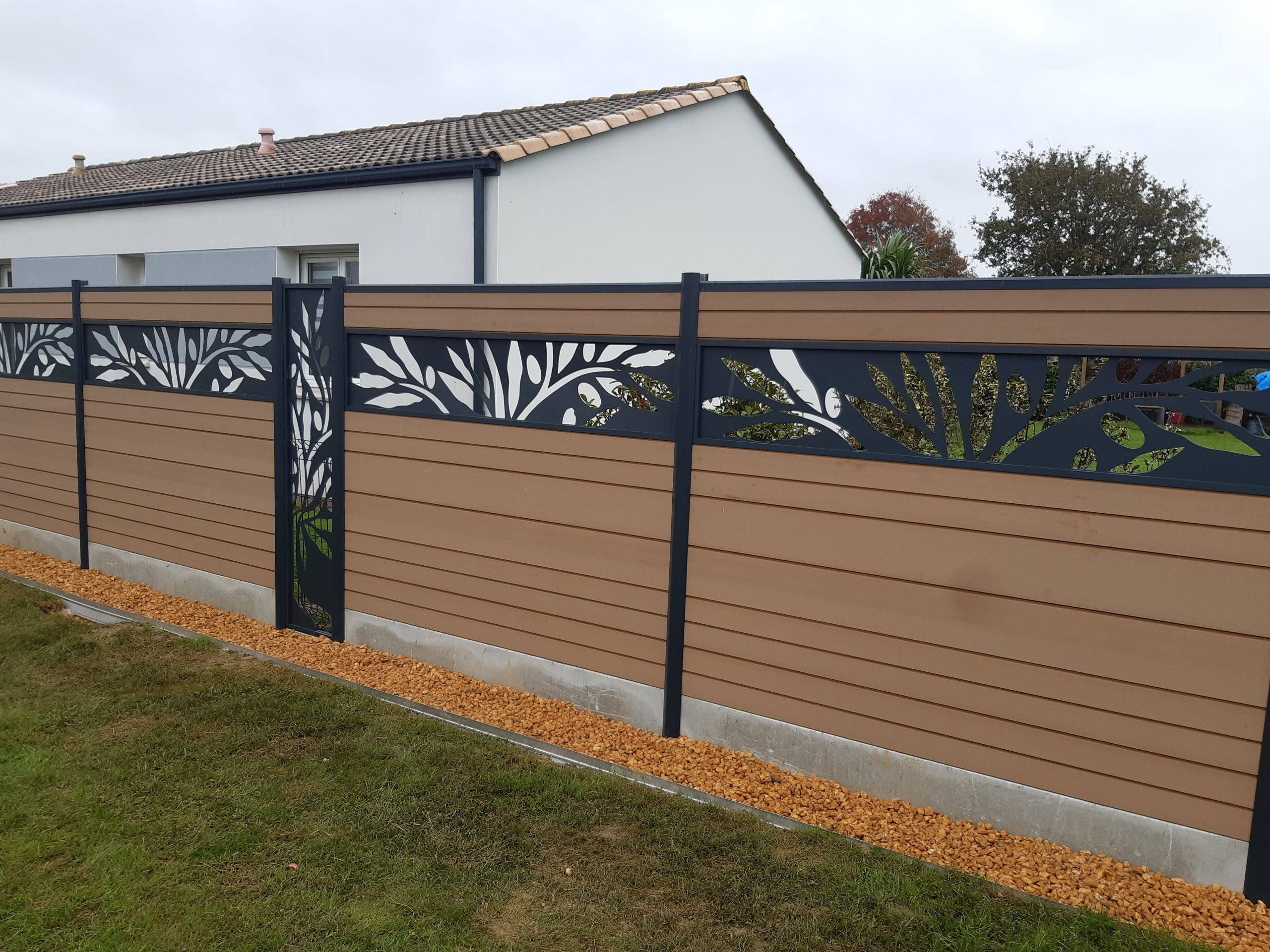 Clôture décor aluminium Pornic