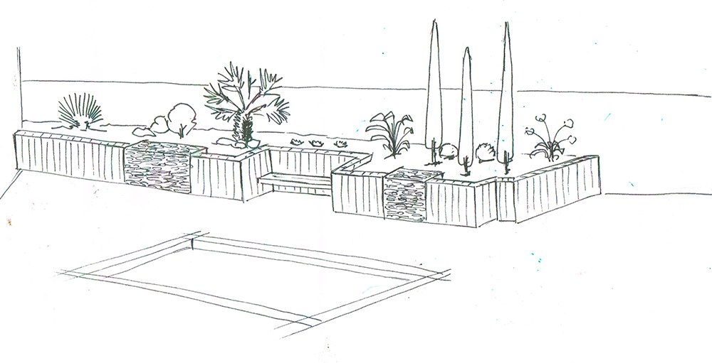 cote-et-jardins-paysagiste-jardinier-pornic-croquis-massif-contour-decoratif
